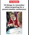 Ten Things Parent Teacher Conferences