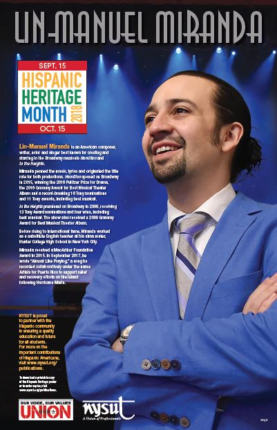  (Hisp Heritage - Lin Manuel Miranda (Double Sided))