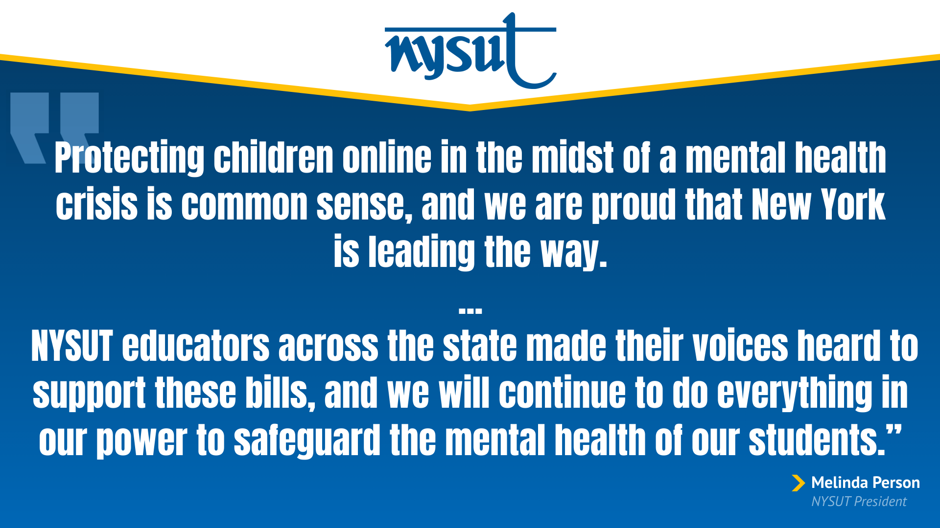 NYSUT statement on the historic signing of social media safety bills