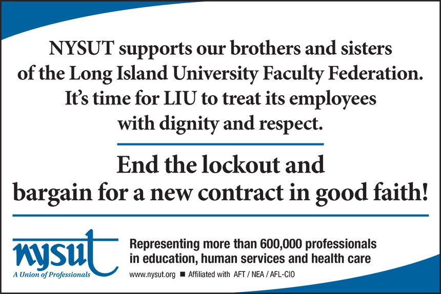 nysut ad for liu faculty