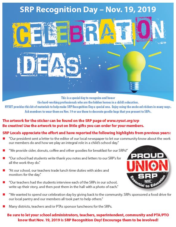 SRP Day Ideas