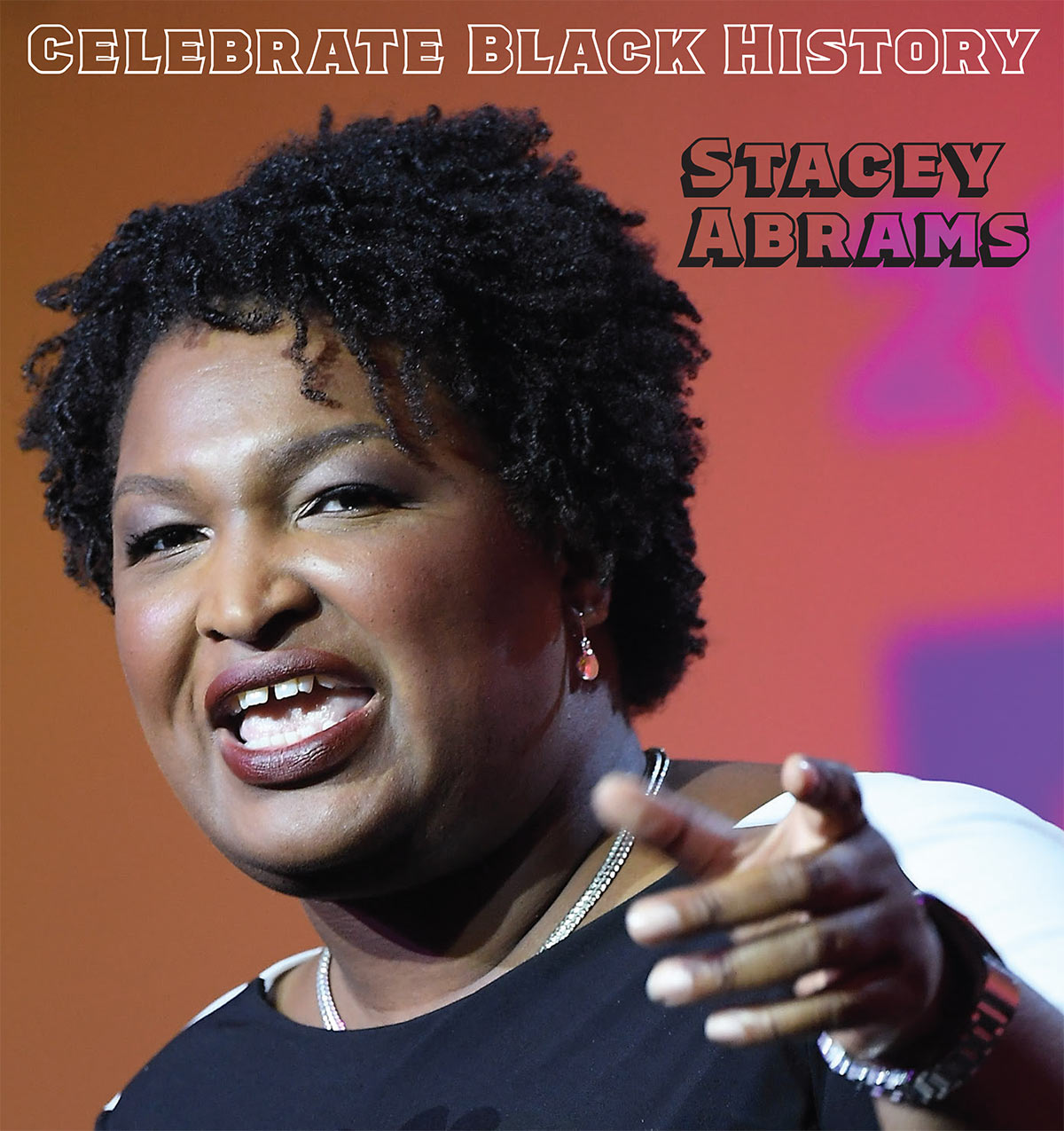 Poster honors Stacey Abrams for Black History Month