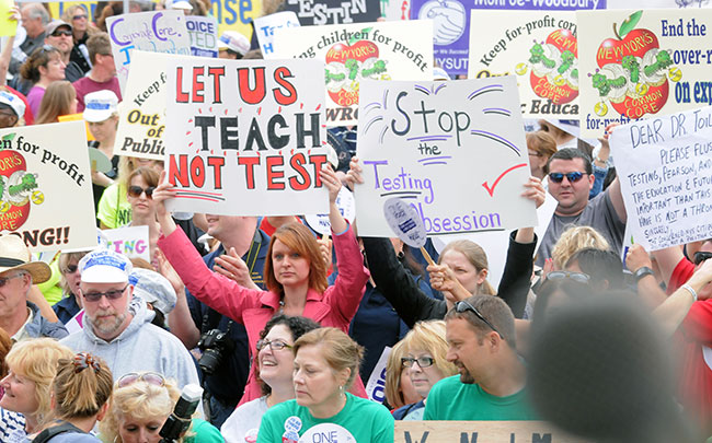 crowd signage